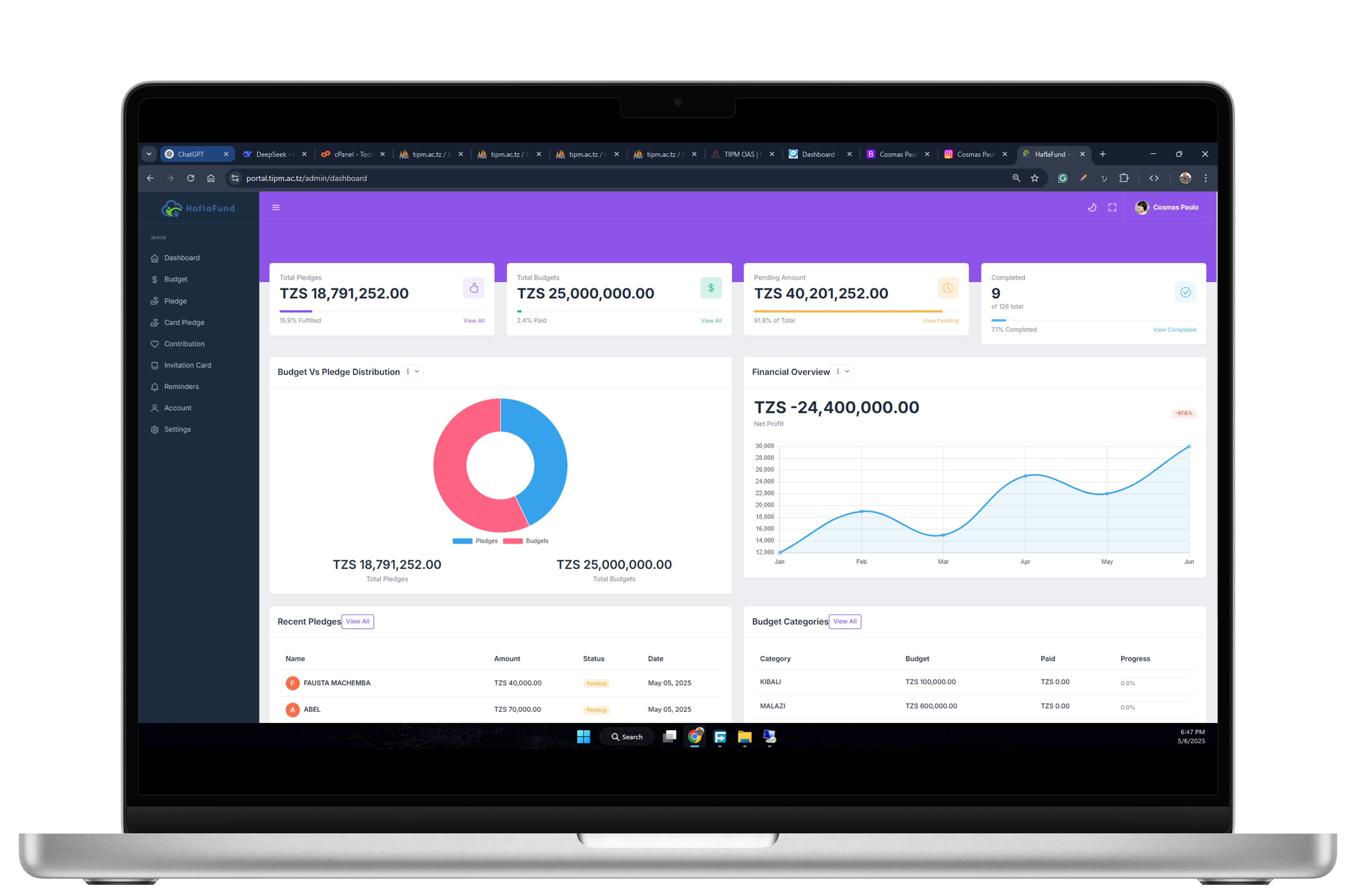 HaflaFund Web System