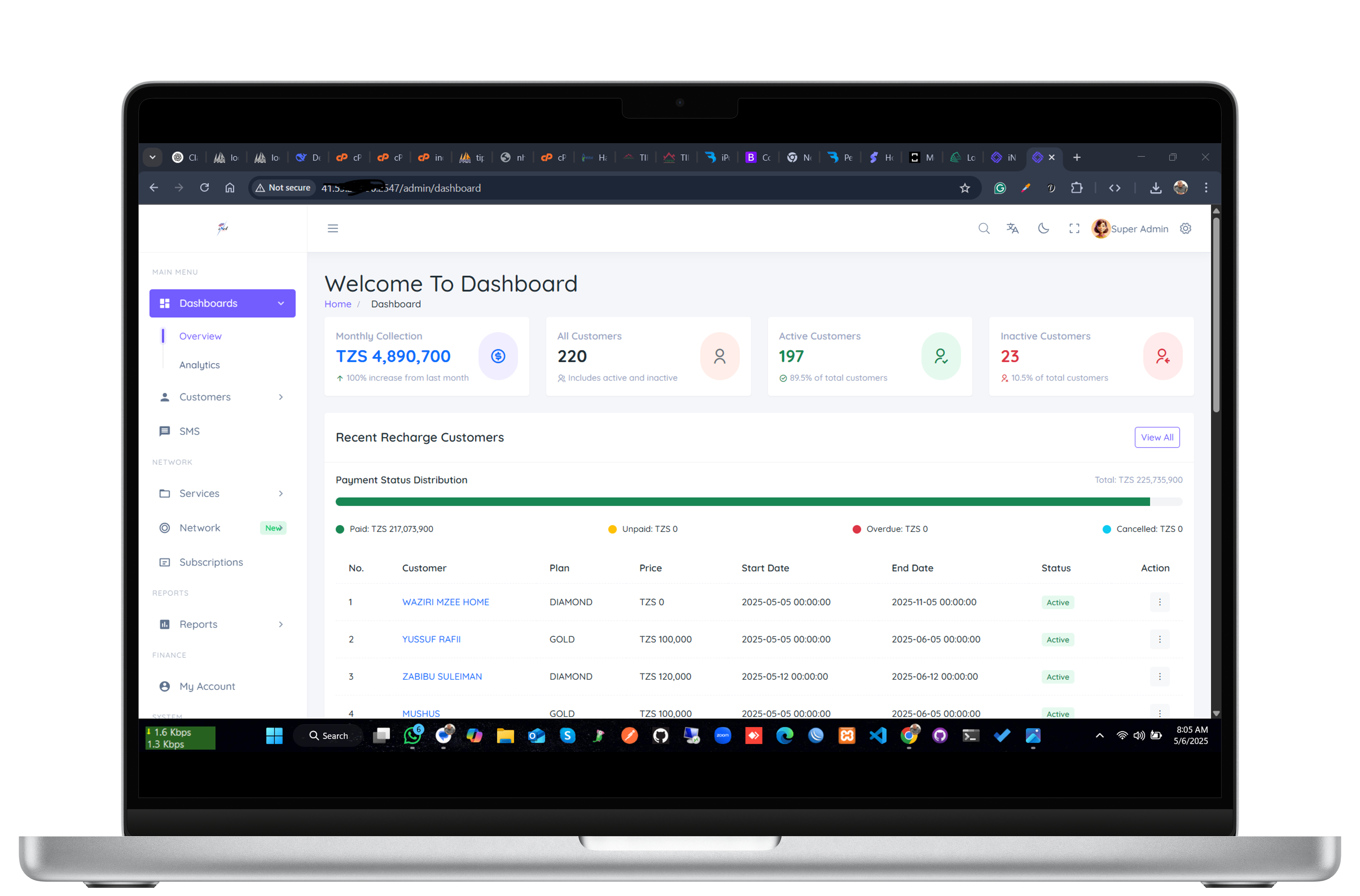 iNetSolution ISP system