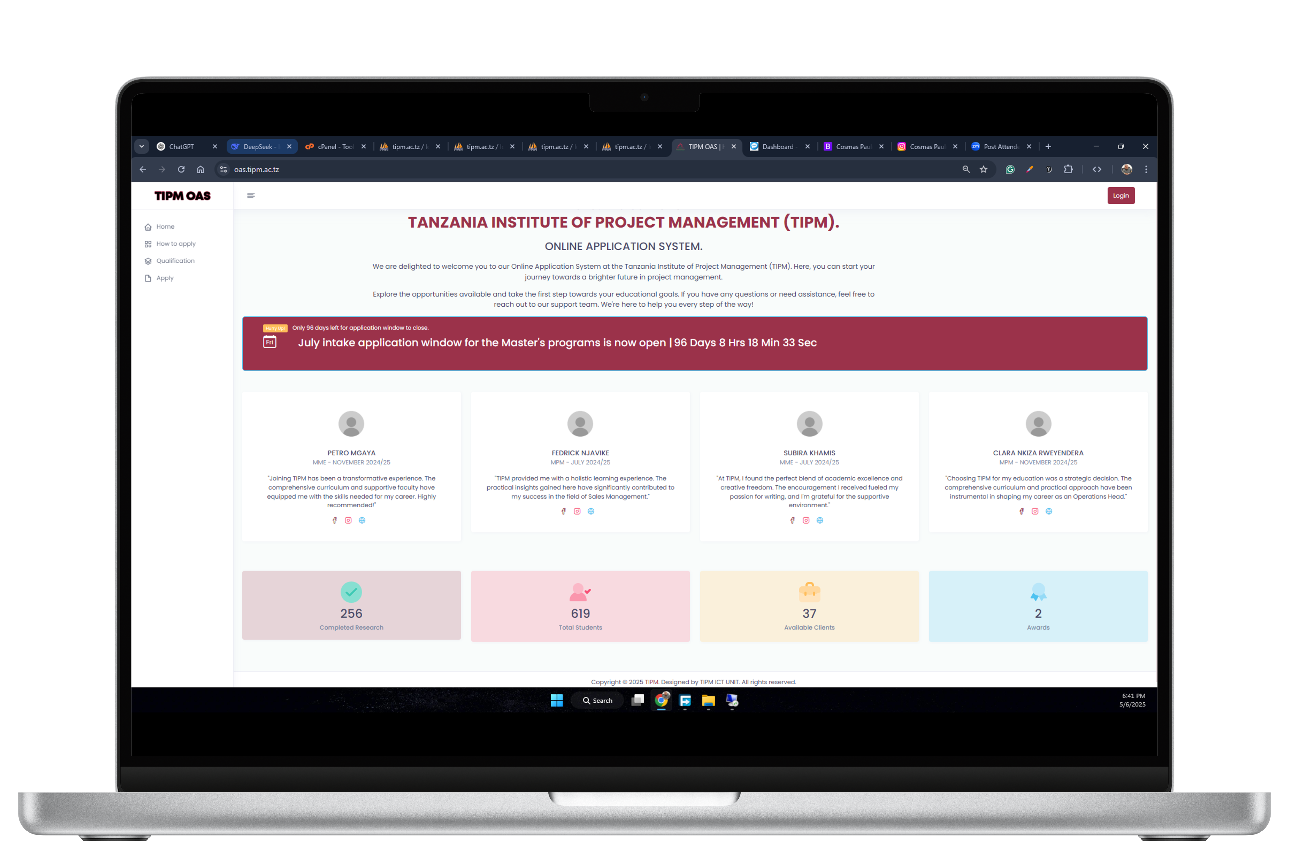 TIPM Online Application System